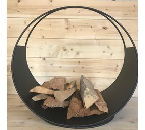 Mullrose Openhaardhout opberger metaal zwart Mullrose Openhaardhout opberger metaal zwart