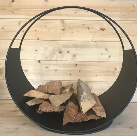 Mullrose Firewood storage - metal - black Mullrose Firewood storage - metal - black