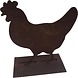 Mullrose Decoratieve metalen kip voor in huis of tuin Mullrose Decoratieve metalen kip voor in huis of tuin