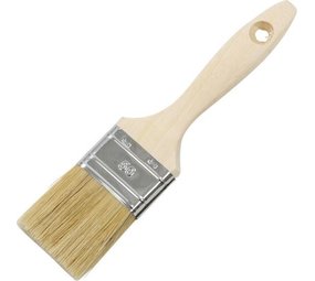 Mullrose Flachpinsel 50 mm - unlackierter Holzstiel Mullrose Flachpinsel 50 mm - unlackierter Holzstiel