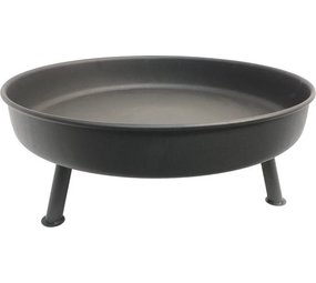 Mullrose Black fire bowl on stand - dia. 58cm x H21 cm Mullrose Black fire bowl on stand - dia. 58cm x H21 cm