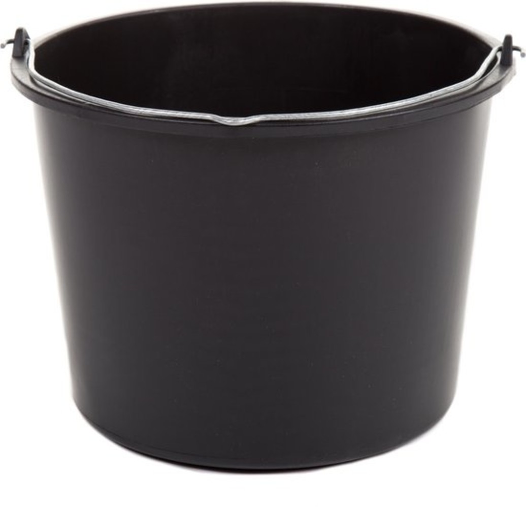 Mullrose Plastic bucket 20 liter - black Mullrose Plastic bucket 20 liter - black