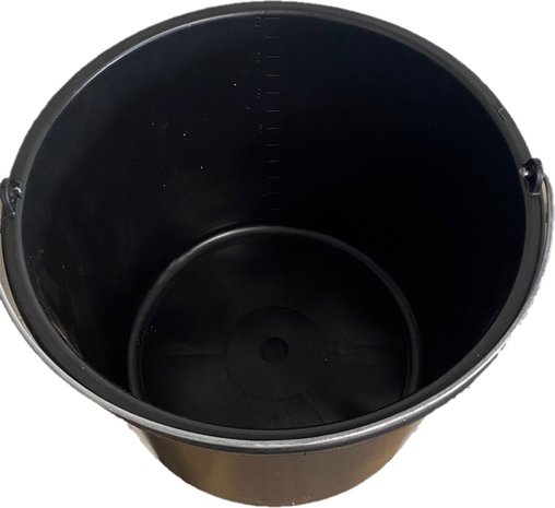 Mullrose Plastic bucket 20 liter - black Mullrose Plastic bucket 20 liter - black
