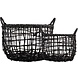 Gusta Gusta baskets - set of two pieces - black Gusta Gusta baskets - set of two pieces - black