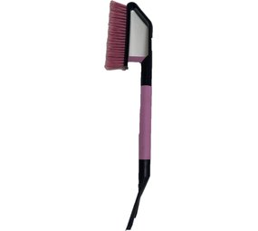 Mullrose IJskrabber met borstel  60 cm. Roze Mullrose IJskrabber met borstel  60 cm. Roze