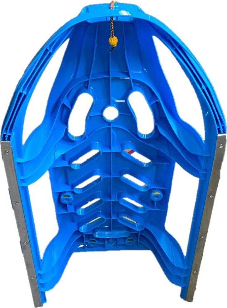 Mullrose Snowstar Sled with back support and pull rope - blue Mullrose Snowstar Sled with back support and pull rope - blue
