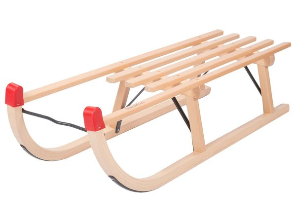 Mullrose Mullrose lackierter Holzschlitten - 90 cm Mullrose Mullrose lackierter Holzschlitten - 90 cm
