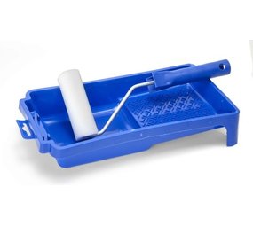 Mullrose Farbroller 10 cm und Fellroller 10 cm mit Farbwanne Mullrose Farbroller 10 cm und Fellroller 10 cm mit Farbwanne