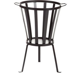 Mullrose Stylish Black Fire Pit - 57cm High | Enjoy Cozy Evenings in the Garden Mullrose Stylish Black Fire Pit - 57cm High | Enjoy Cozy Evenings in the Garden