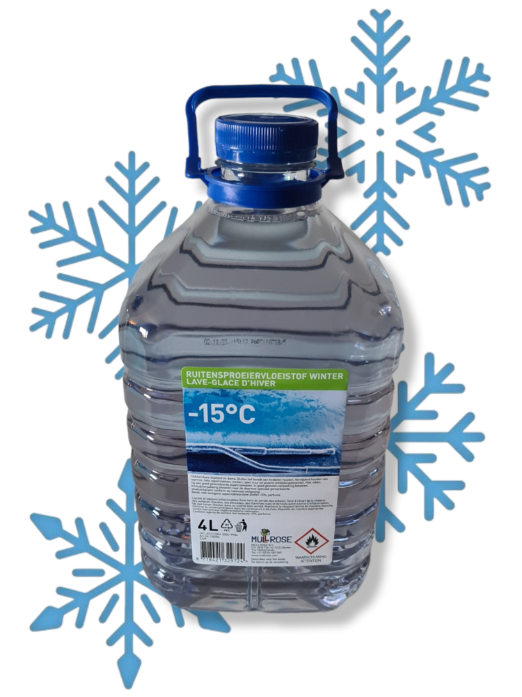 Mullrose Windscreen washer fluid -15C - 4 liter Mullrose Windscreen washer fluid -15C - 4 liter