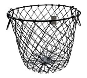 Mullrose Korb aus schwarzem Metall im trendigen homestyle  durchmesser 40 x  hoehe 35 Mullrose Korb aus schwarzem Metall im trendigen homestyle  durchmesser 40 x  hoehe 35