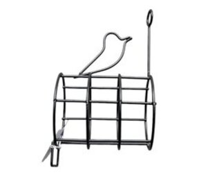 mullrose Halter-Vogelfutter- Erdnussbutter-grün- mit Vogel auf Halter- 1 Stück