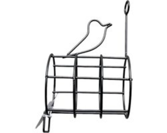 mullrose Halter-Vogelfutter- Erdnussbutter-grün- mit Vogel auf Halter- 1 Stück