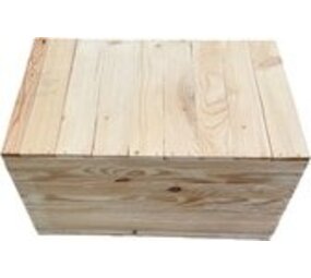 Mullrose Kist-opbergen-naturel-met deksel-zonder tekst- 55 x 35 cm Mullrose Kist-opbergen-naturel-met deksel-zonder tekst- 55 x 35 cm