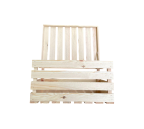 mullrose Kist- opbergen-hout-naturel-1 stuk-47x32 cm