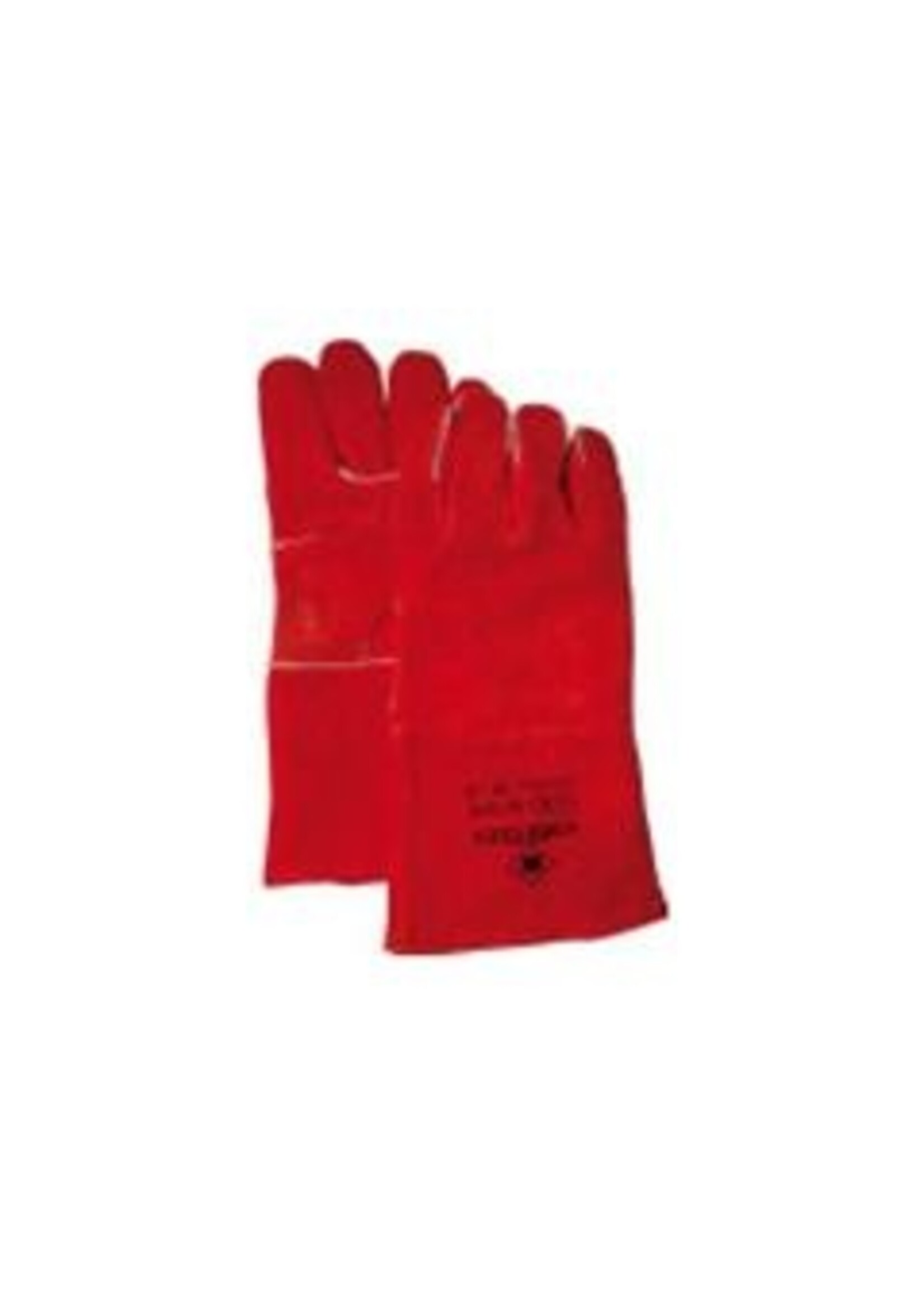 Lashandschoen rood, 5-vingers