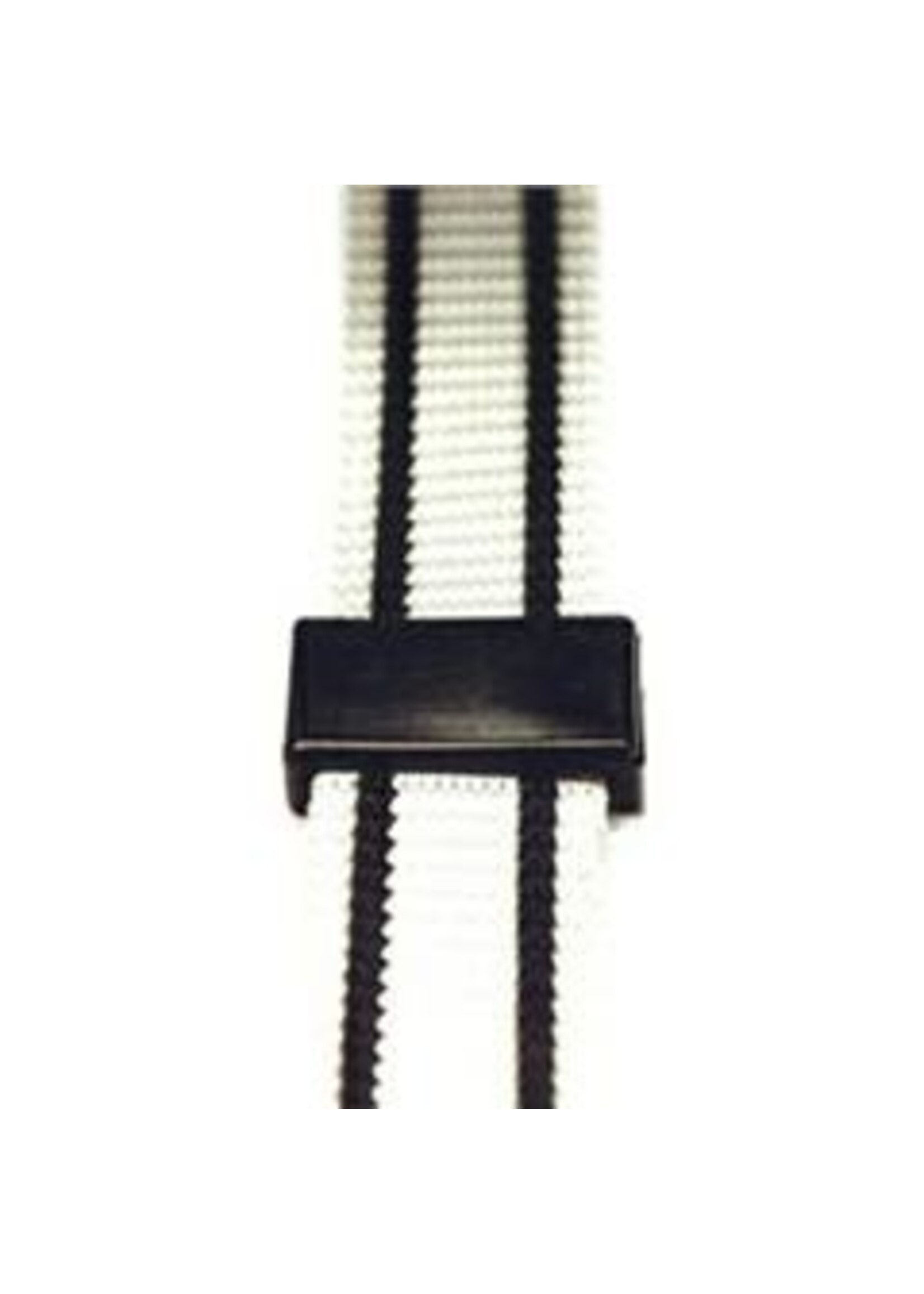 Opschuifblokje kunststof zwart