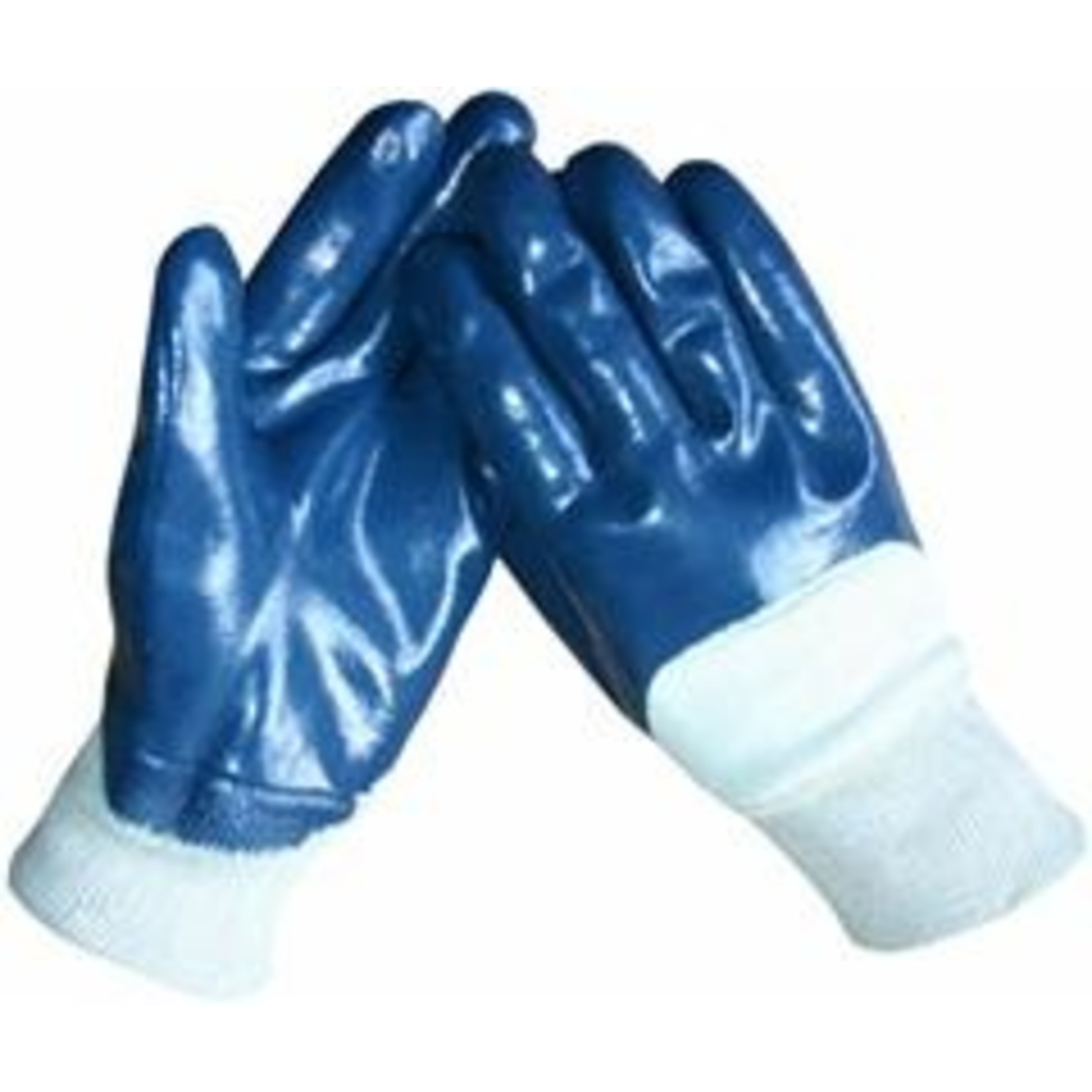 Handschoen blauw NBR tricot boord