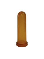 Kalverspeen rubber, honing-transparant 10cm