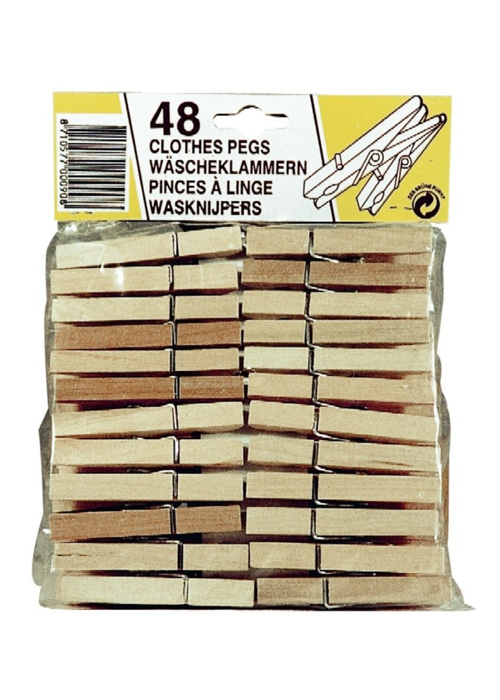 MM Wasknijpers hout à 36st