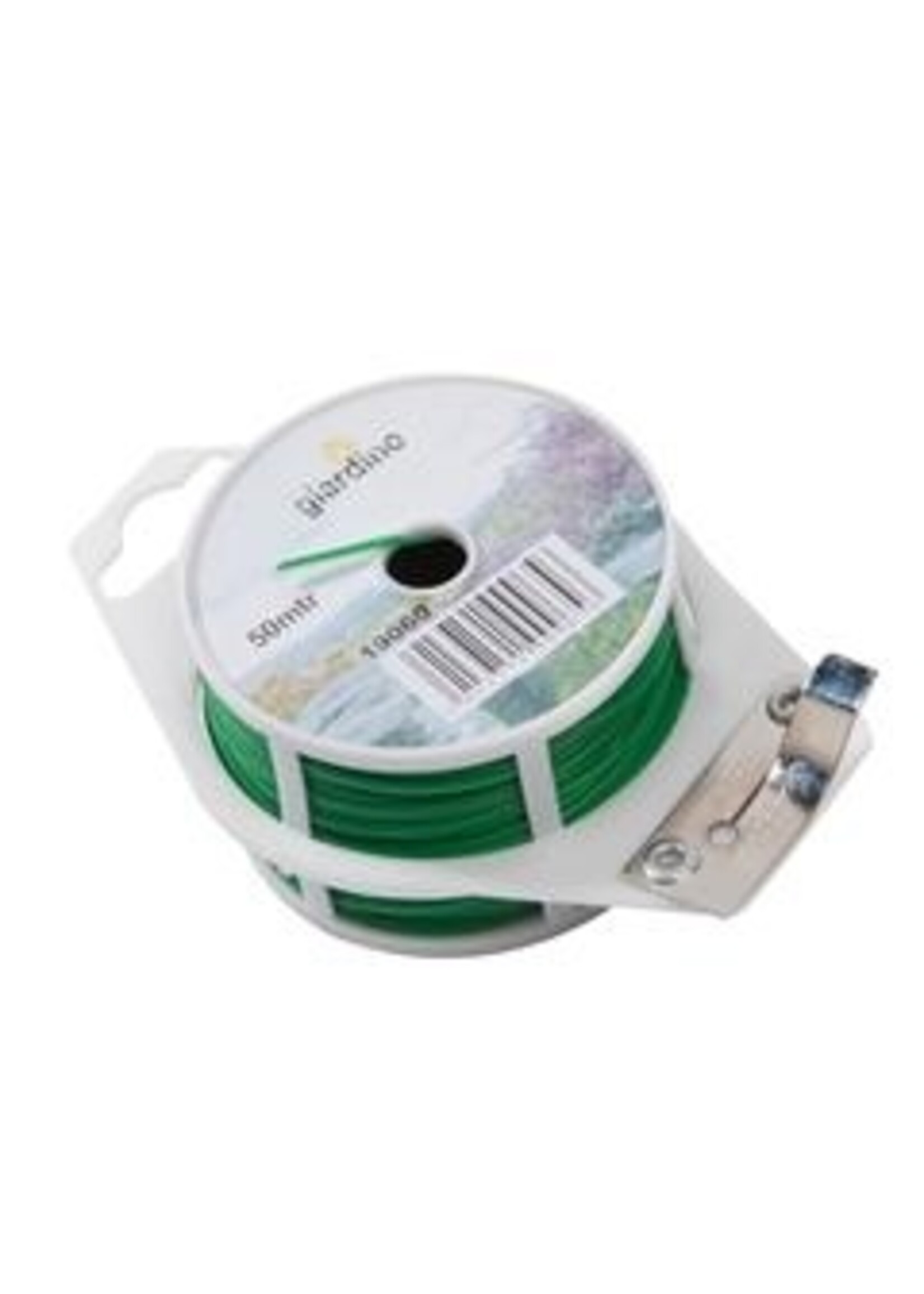 Binddraad plat 50m. groen met knippertje