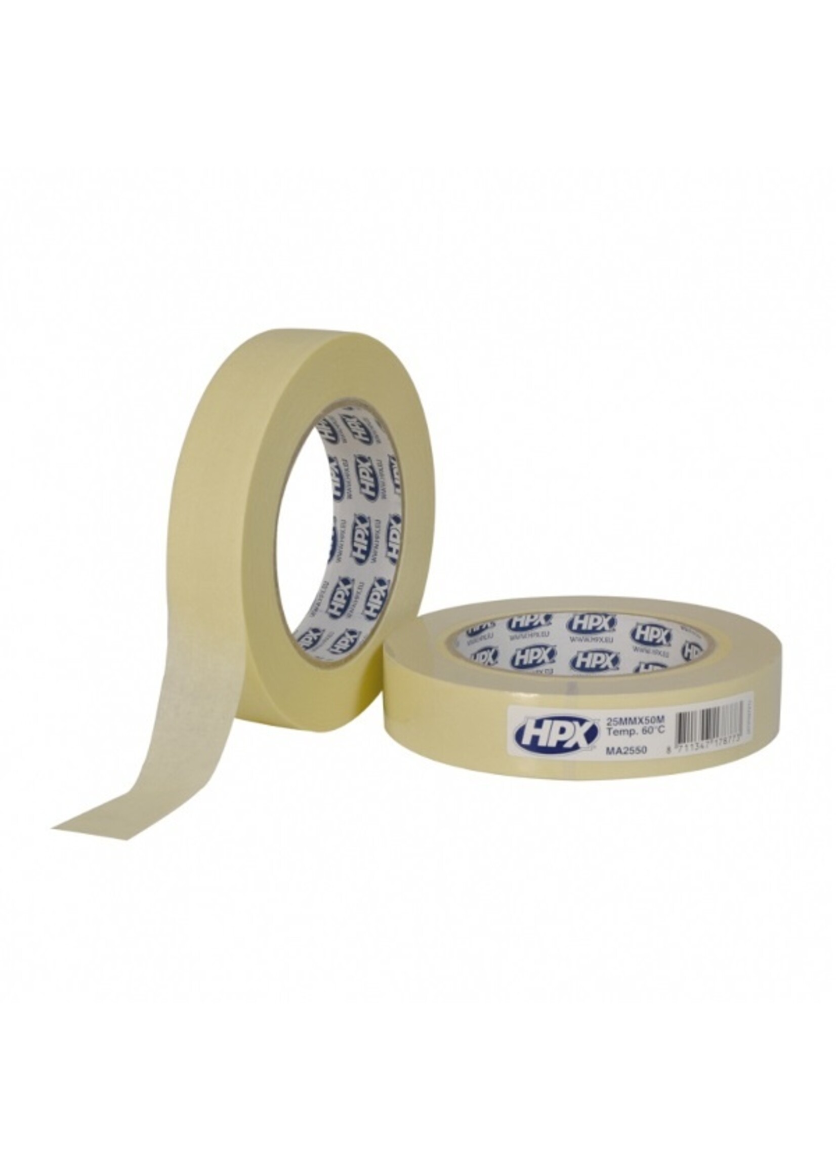 HPX Afplaktape / Masking tape crèmewit
