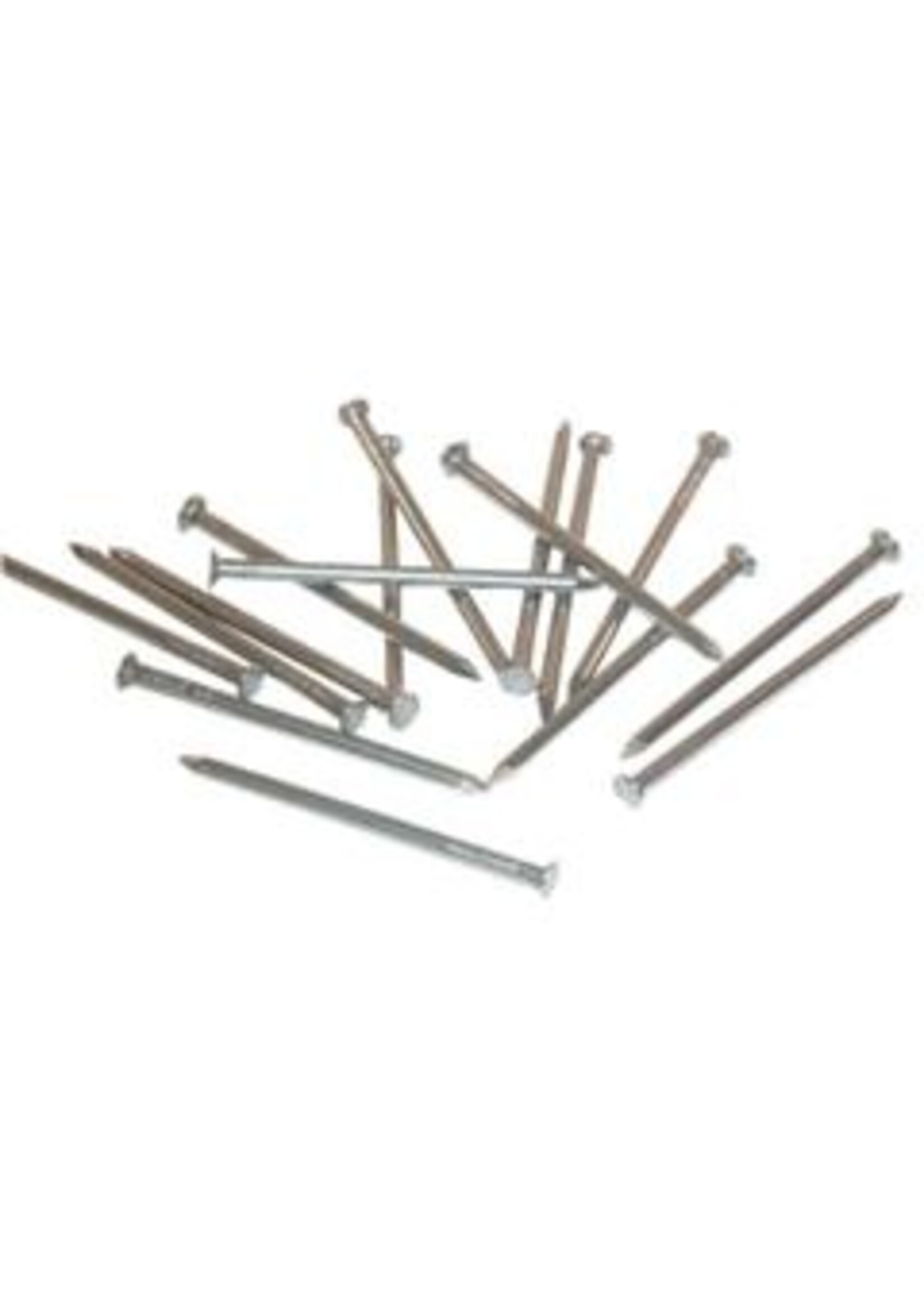 Spijker/ ruitkop blank, 1kg, mt. 1.6x25 t/m 5.5x125