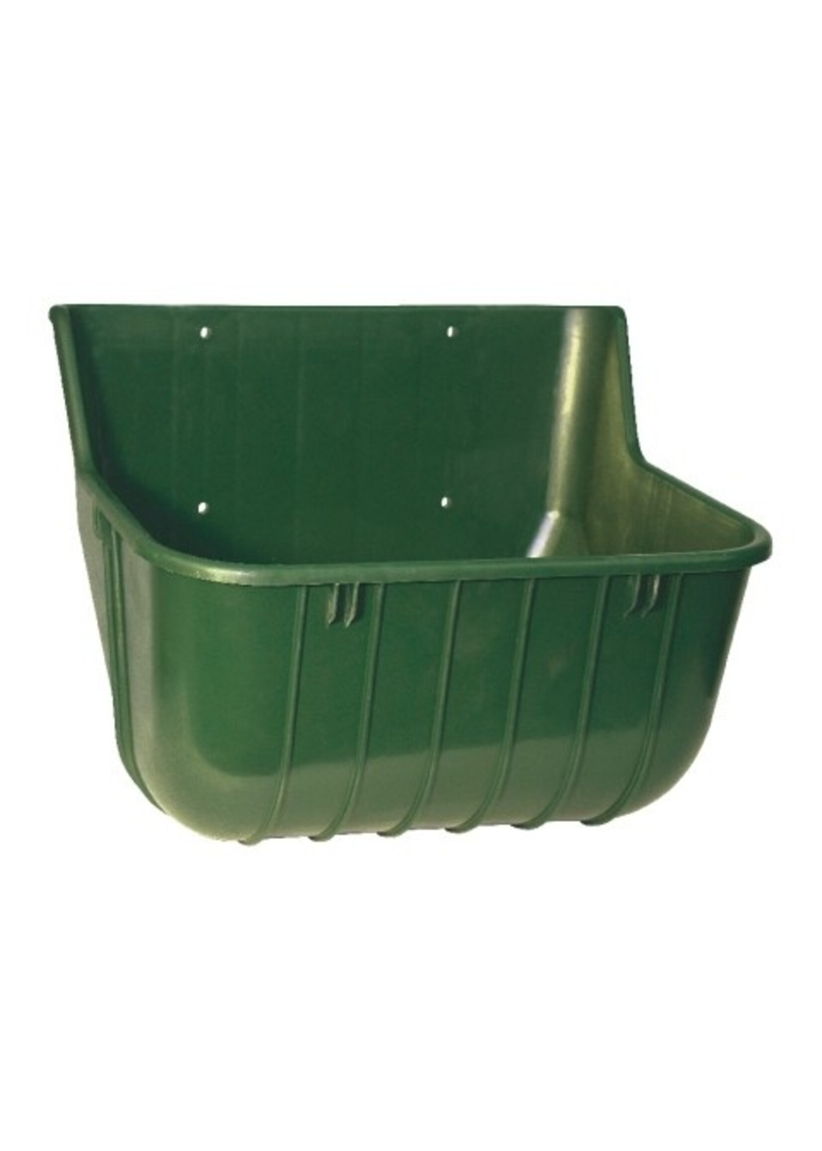 Kerbl Voerbak kunststof breed, groen 15L