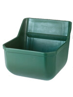 Voerbak kunststof, smal, groen 9L