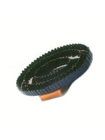 Rosborstel ovaal, hard rubber, rubber bandje