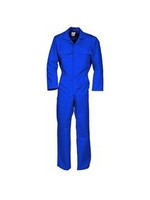 Havep Drukknoopoverall katoen Havep korenblauw, mt. 44 t/m 68