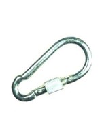 Karabijnhaak met schroefsluiting, verzinkt mt 6mm t/m 10mm.