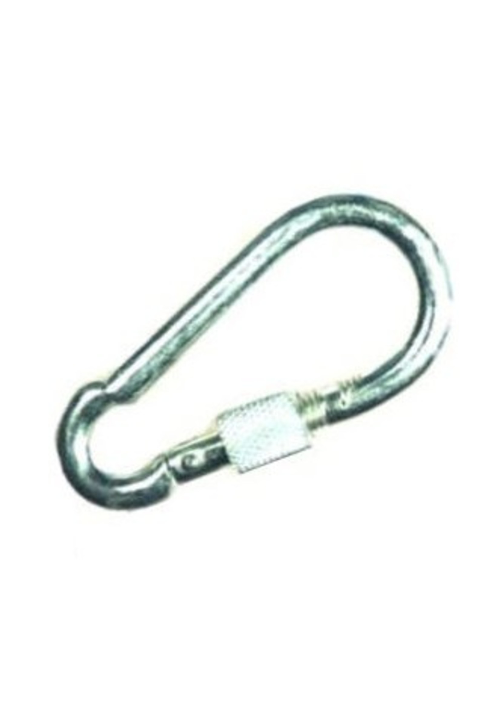 Karabijnhaak met schroefsluiting, verzinkt mt 6mm t/m 10mm.