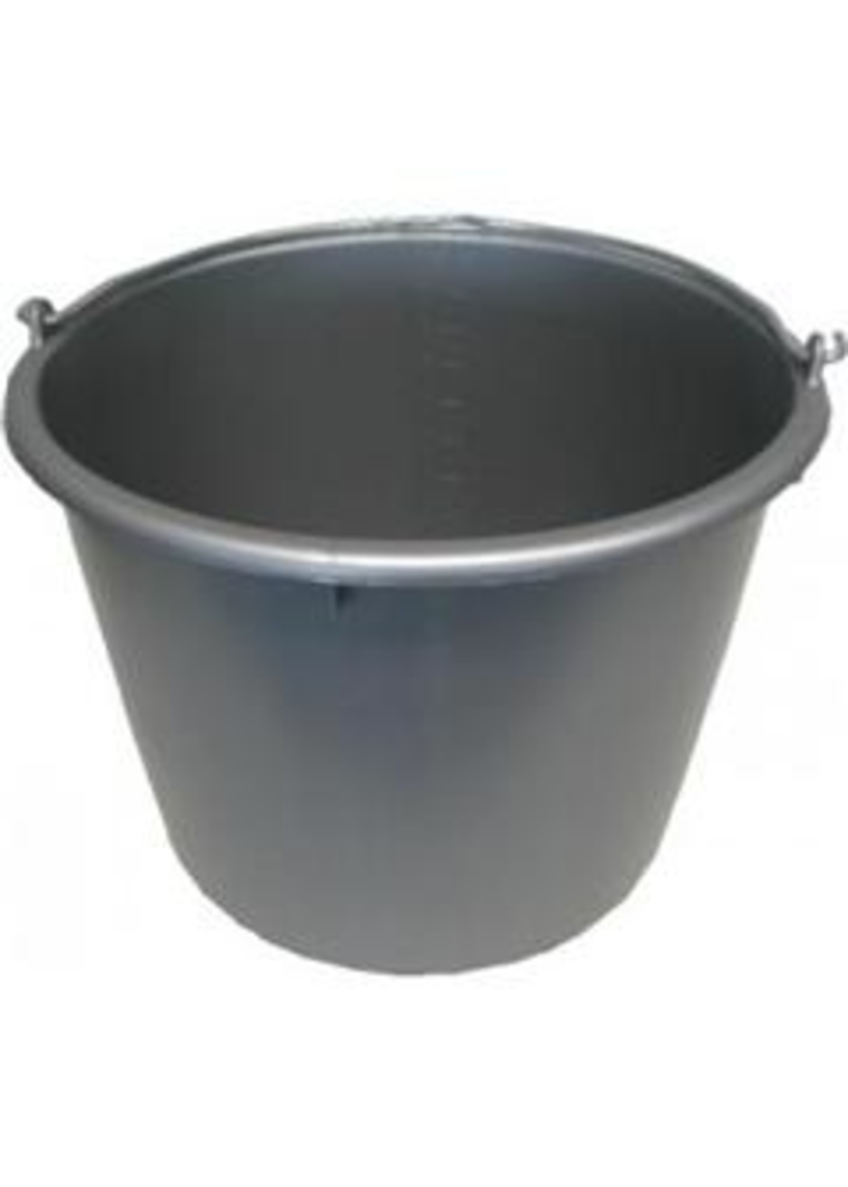 Emmer kunststof rond, grijs 20L.
