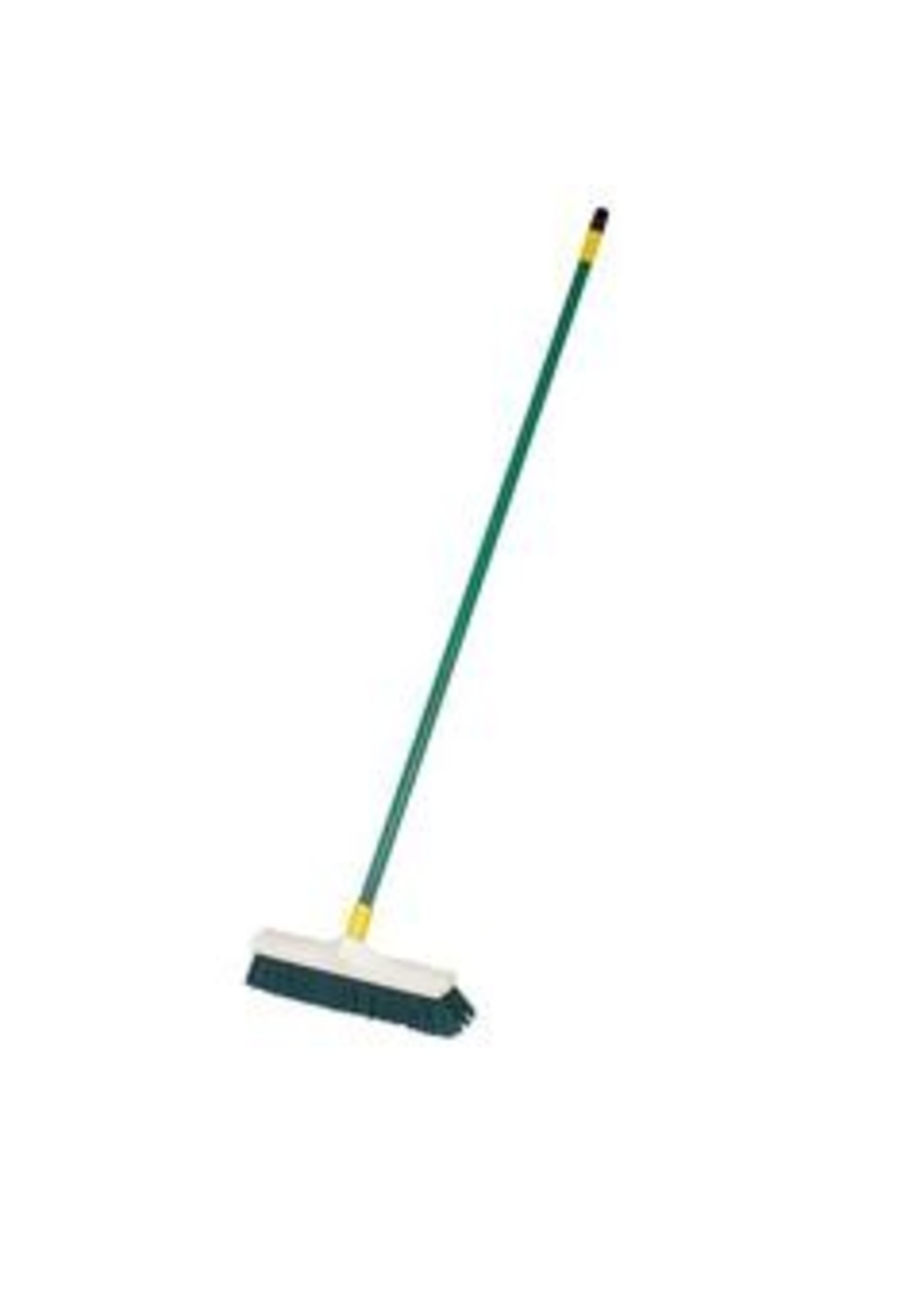 Stalbezem 40cm, kunststof groen Compleet + metaalsteel 150cm