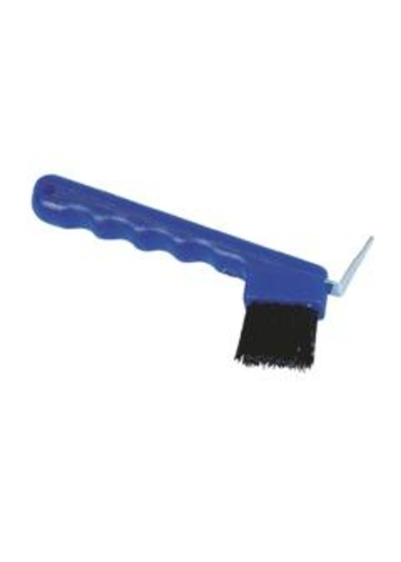 Hoevenkrabber met borstel, kunststof BLAUW