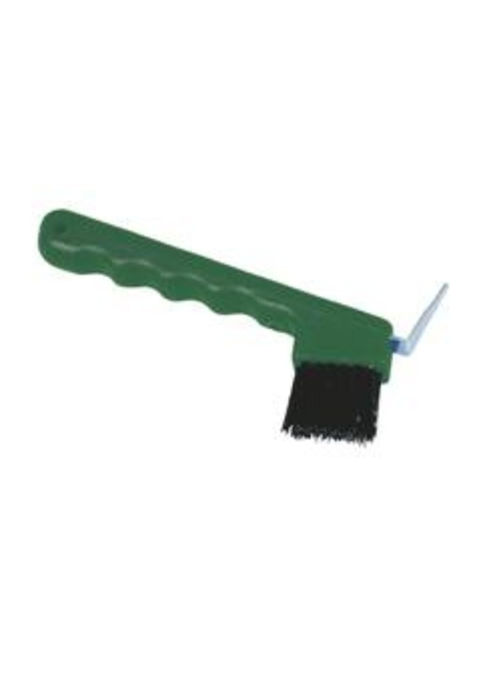 Hoevenkrabber met borstel, kunststof GROEN