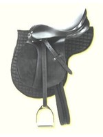 Zadelstartset Pony 16,0", zwart