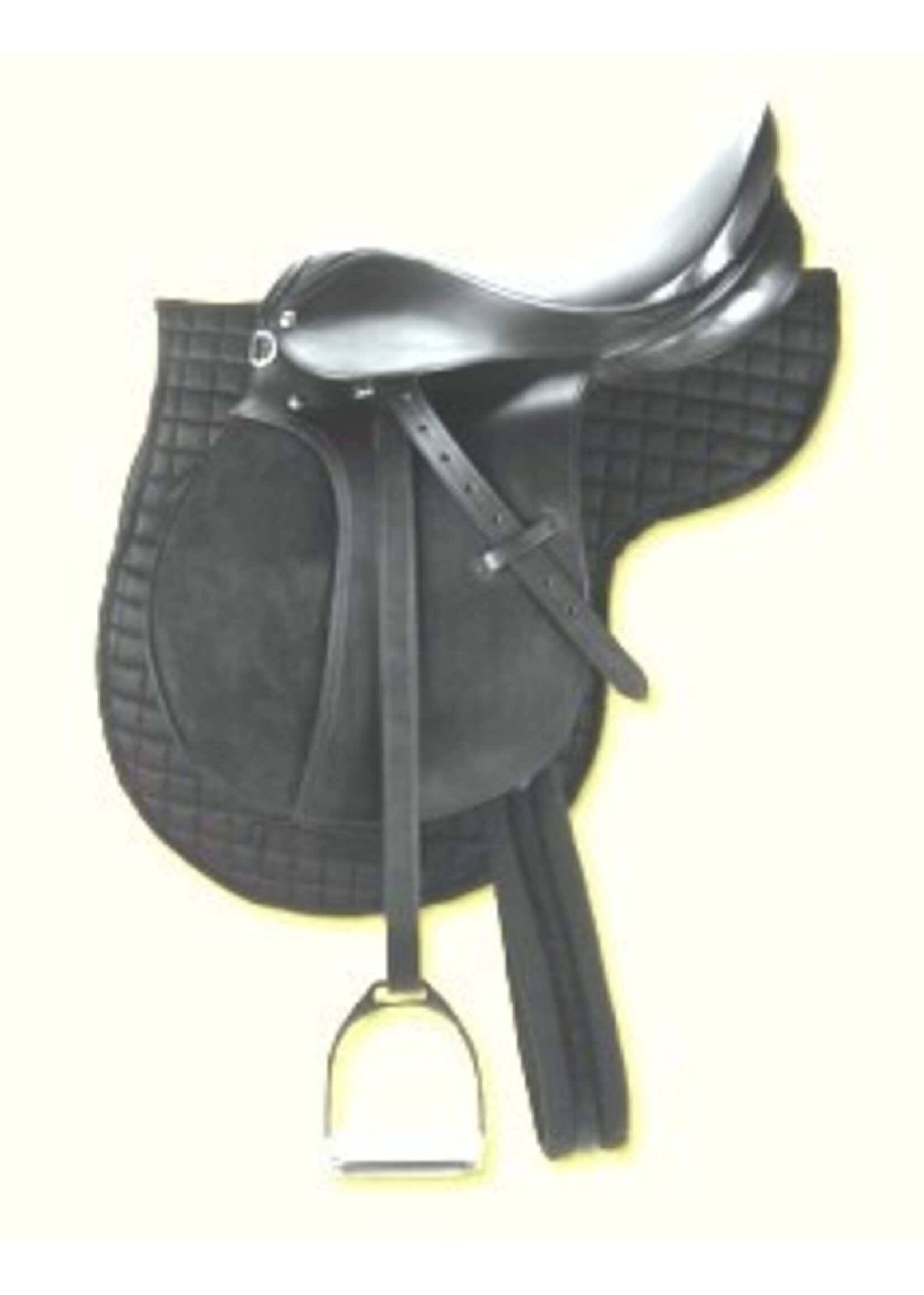 Zadelstartset Veelzijdig 17,5", zwart