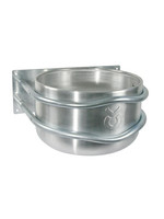 Kerbl Voerbak aluminium rond, Wandmodel