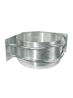 Kerbl Voerbak aluminium rond, Hoekmodel