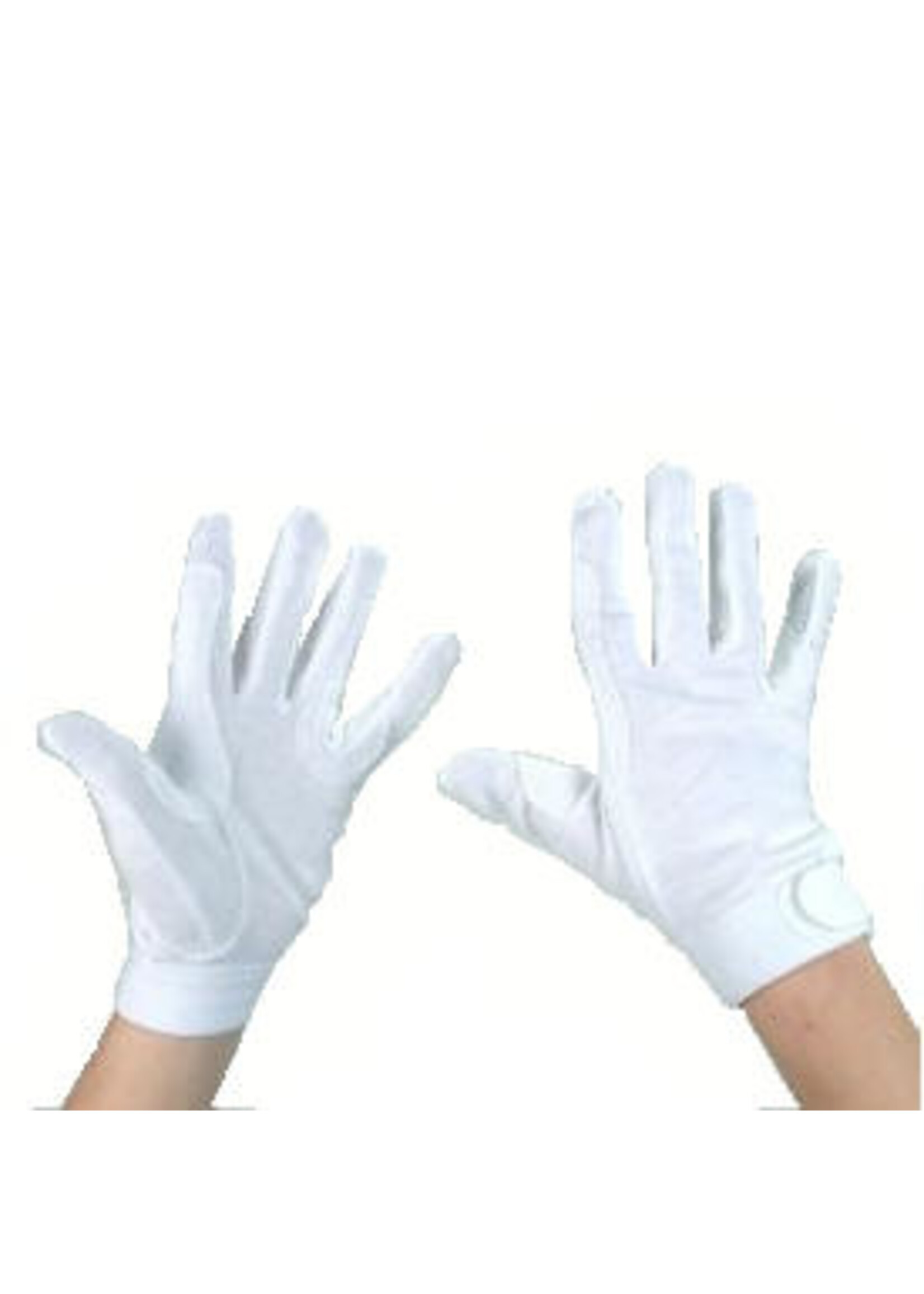 Rijhandschoen katoen, wit