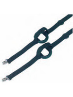Bijzetteugel nylon zwart met gummiring