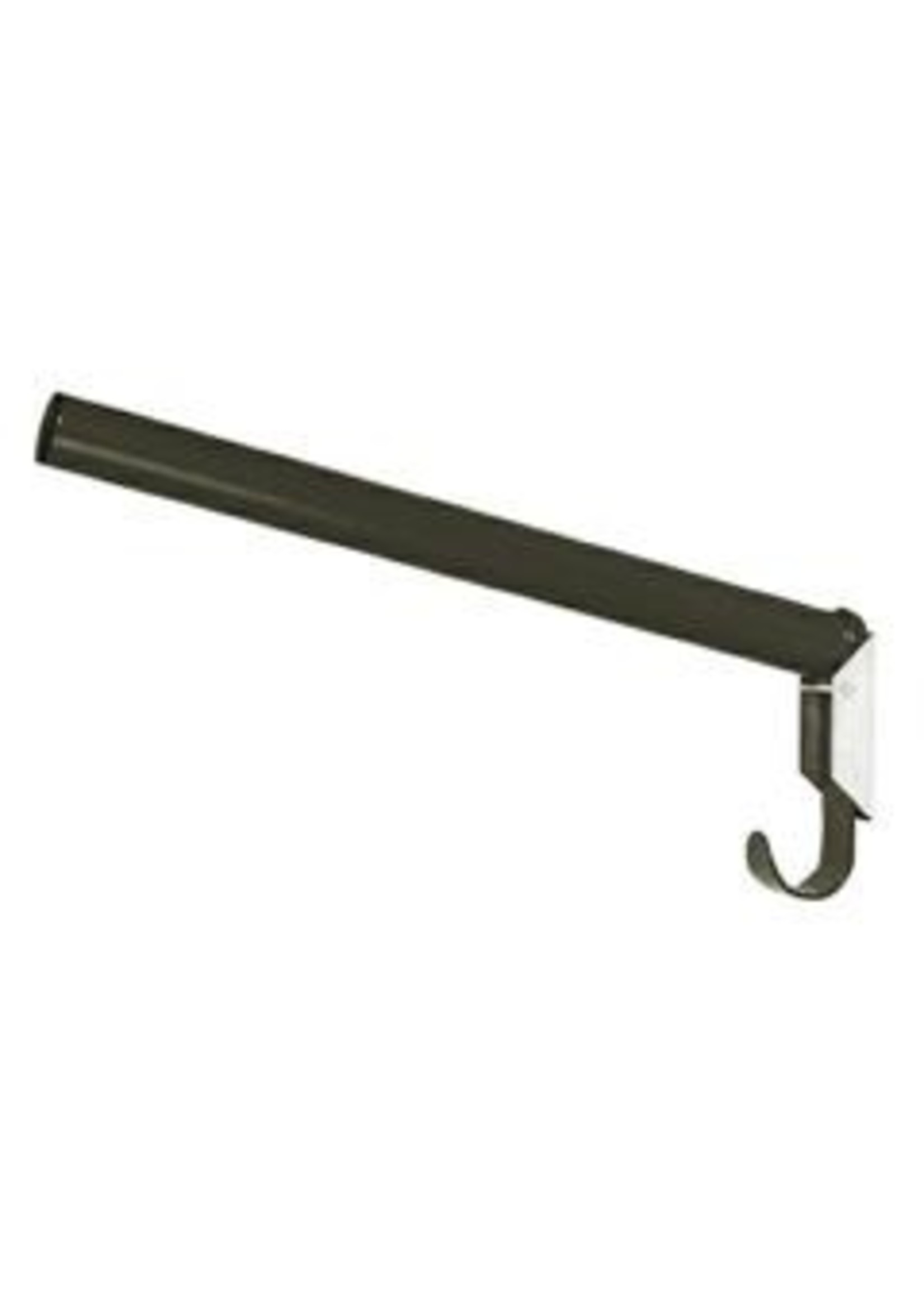 Zadelhouder buis, opklapbaar, zwart