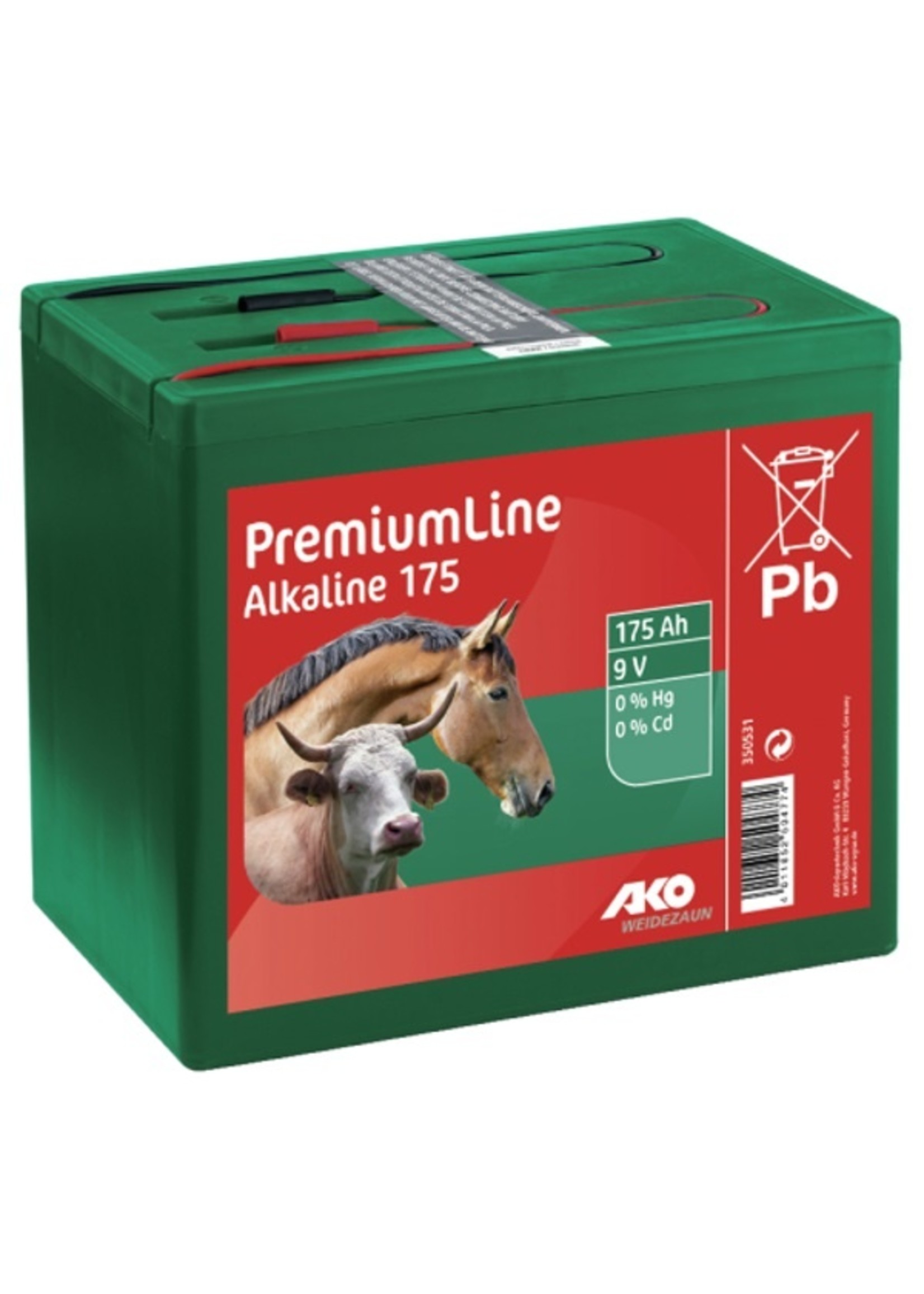 AKO Afrastering AKO ALKALINE droge batterij 9 V, 175 Ah