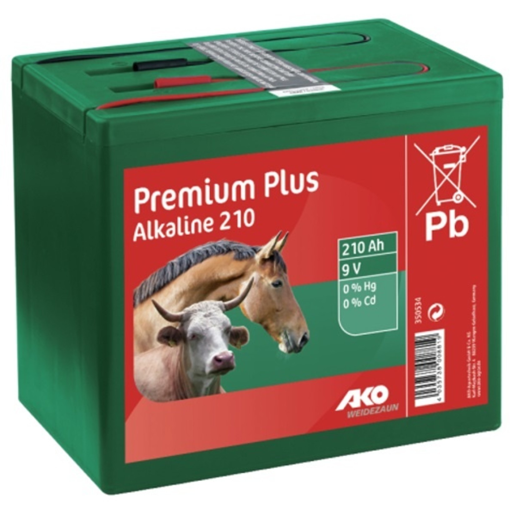 AKO AKO ALKALINE droge batterij 9 V, 210 Ah