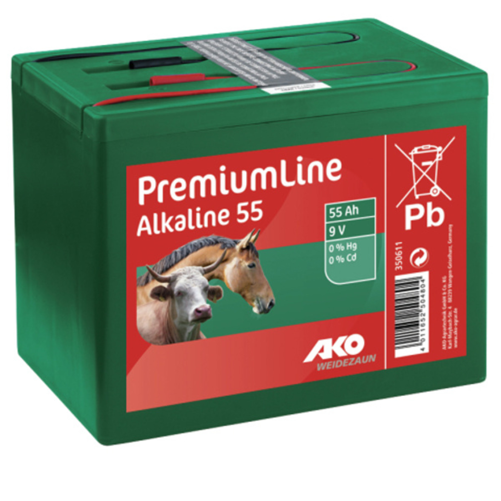 AKO AKO ALKALINE droge batterij 9 V, 55 Ah