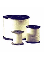 Nylon touw wit, geslagen, 6mm, t/m 220m.