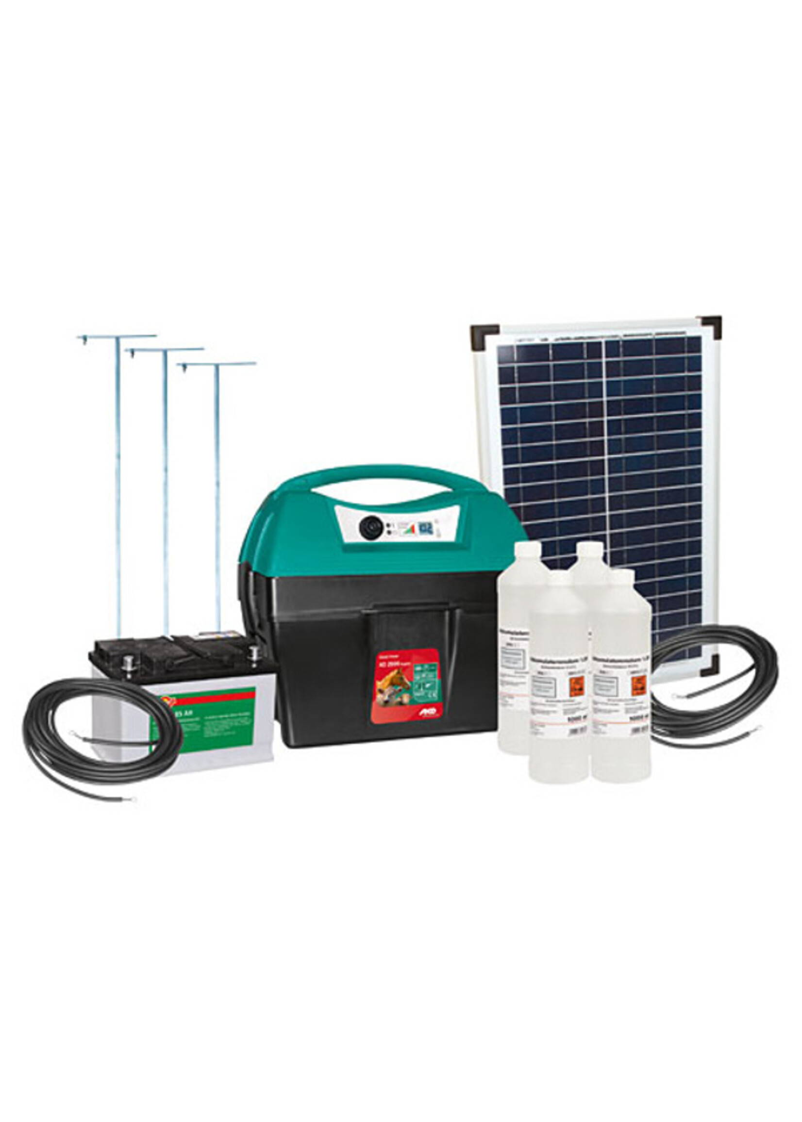 AKO Afrastering AKO Starterset Mobil Power AD 3000 digitaal + zonnepaneel