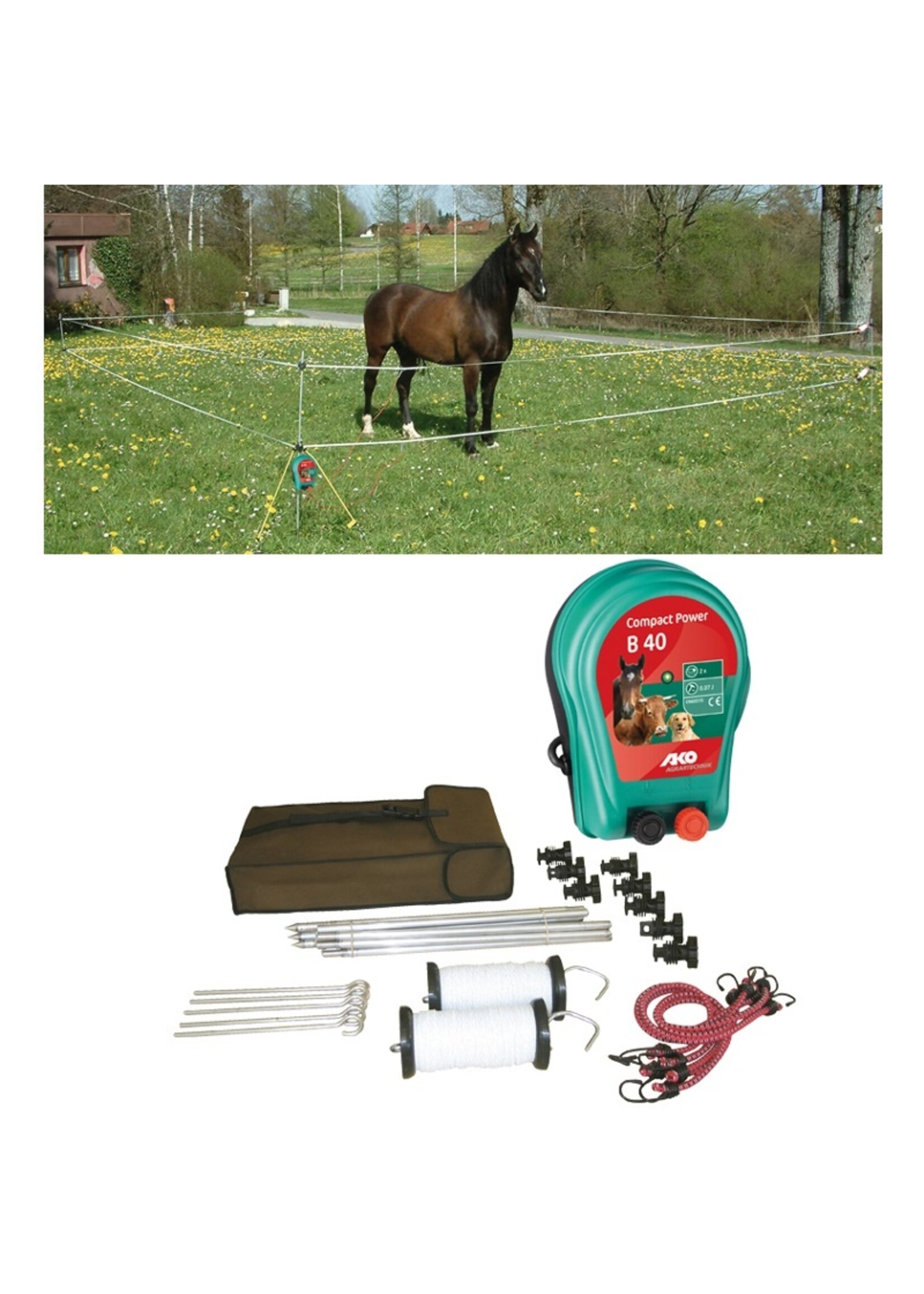 AKO Afrastering AKO Verplaatsbare afrastering SET voor trektochten